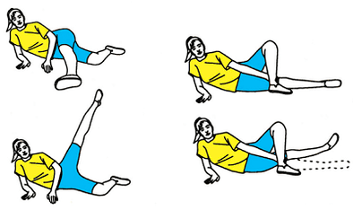 Varicosis exercises on the legs